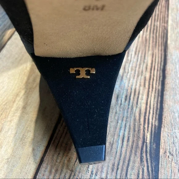 Tory Burch Cassidy Floral Embroidery Pointy Toe Boot, Size 8 M - Black